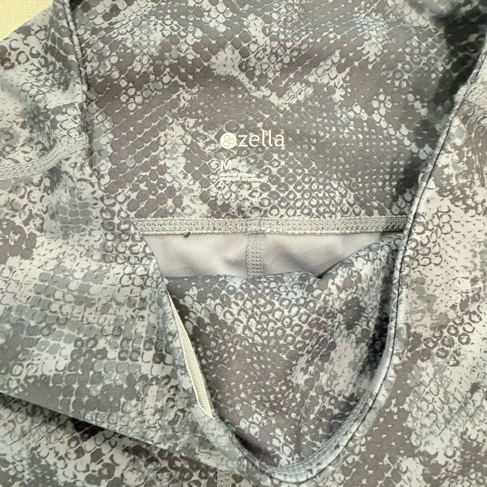 Zella Purple Charcoal Snake Print Leggings Size Medium - Picture 3 of 5